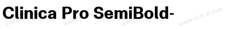 Clinica Pro SemiBold字体转换